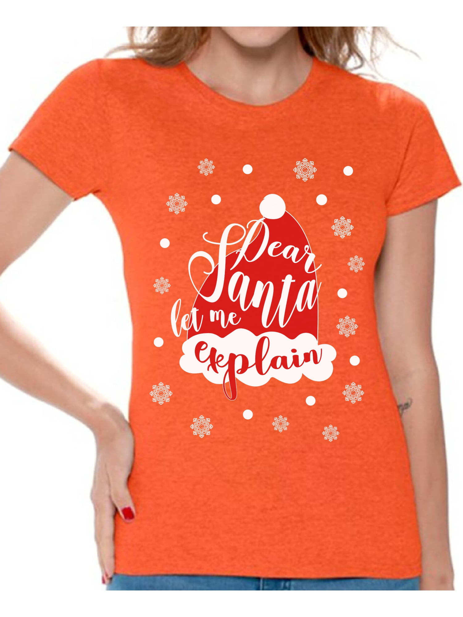 Awkward Styles Dear Santa Let Me Explain Tshirt for Women Dear Santa