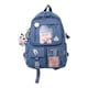 thumbnail image 2 of Mochila para mujer, mochila escolar para ordenador portátil, mochila ligera de nailon, mochila de moda, bolsas de libros de viaje para señora, niños, , azul Salvador Mochilas lindas, 2 of 10