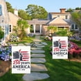 thumbnail image 4 of 250th Anniversary USA Garden Flag – 12x18 Inch Patriotic Yard Banner with Historical Design, Flax Fabric, Outdoor Decor for Farmhouse, Patio, Lawn, or Mailbox, 4 of 5