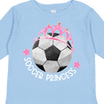 thumbnail image 4 of Inktastic Soccer Princess- Tiara Girls Long Sleeve Toddler T-Shirt, 4 of 5