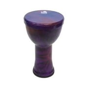 Toc Freestyle Lightweight Djembe, 12" Hand-painted Head, 23" Tall, PVC Construction with Synthetic H