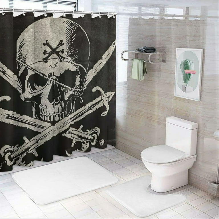 バス・洗面所用品 ShowerCurtain GDG Original Pirates Movie Pirate's Treasure Map Shower Curtain – Borders Unlimited