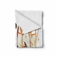 thumbnail image 2 of Butterfly Soft Flannel Fleece Blanket, Composition with Leaves and Winged Animal Spring Season Plant Blossom, Cozy Plush for Indoor and Outdoor Use, 60" x 80", Orange Burgundy White, by Ambesonne, 2 of 6