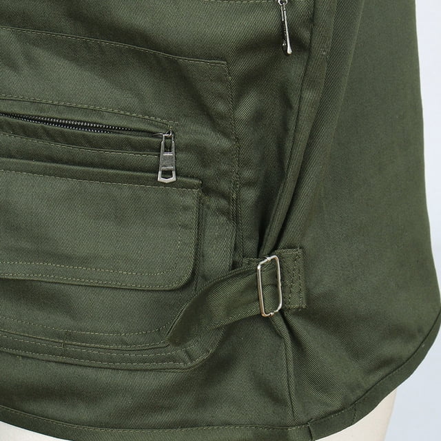 Chaleco multibolsillos para exteriores de primavera y otoño, chaleco de fotografía de montañismo, chaleco informal de pesca para hombres de mediana edad y mayores, chaleco multibolsillos