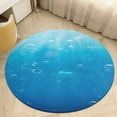 thumbnail image 4 of Bright Sunshine Through Deep Blue Sea Round Rugs -Washable Non-Slip Small Round Area Rug Throw Soft Circle Rugs for Bedroom, Modern Print Indoor Carpet for Entryway Sofa Living Room, 4 of 6