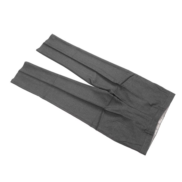 Pantalones De Vestir De Corte Recto, Pantalones De Vestir Elásticos Para Hombre, Bolsillos Laterales Con Cintura Elástica Para Uso Diario