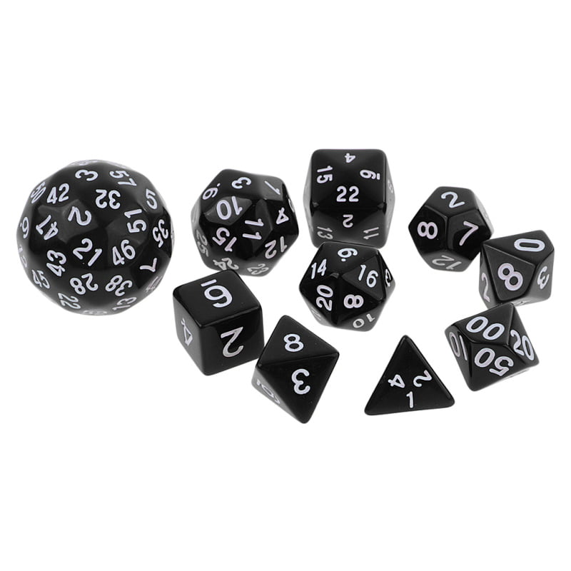 10Pcs/Set D10 10-Sided Multi-sided Dices For D&D MTG Role Playing Table Games 
