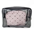 thumbnail image 3 of Impressions Vanity Disney Minnie Mouse 2 Pcs Clutch Set, Waterproof Travel Makeup Bag (Black/Pink), 3 of 9