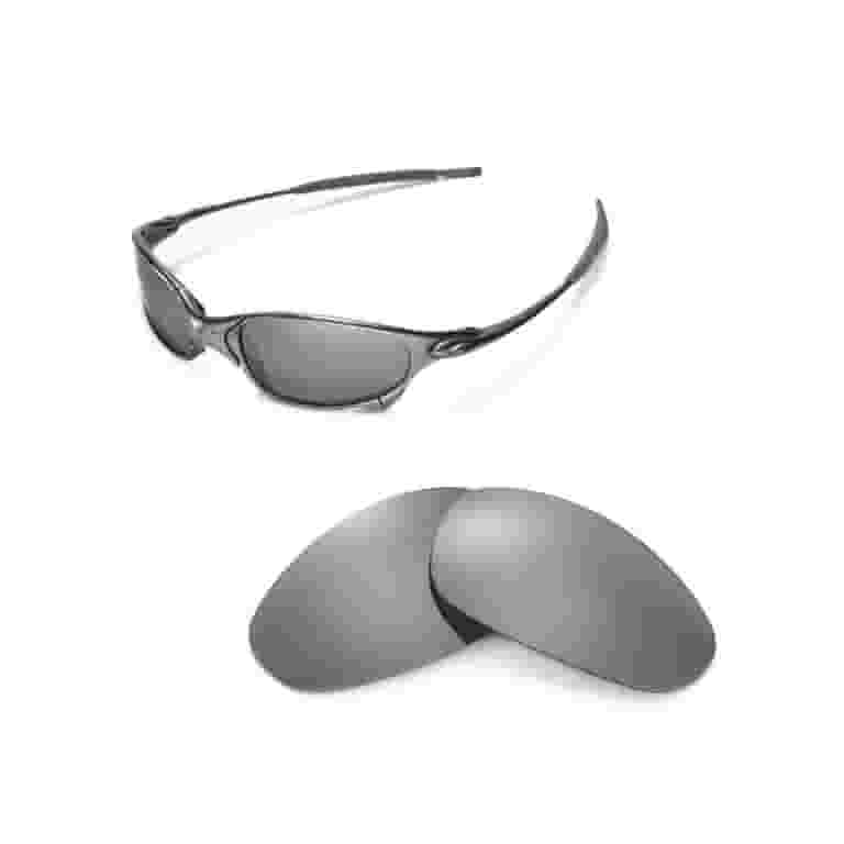 Walleva Titanium Replacement Lenses for Oakley Juliet Sunglasses