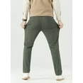 thumbnail image 3 of Men's 4-Way Stretch Dress Pants - Mid-Rise Straight Cut with Elastic Waist (Business Casual), 3 of 10