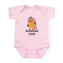 CafePress - Snowboard Chick Infant Bodysuit - Baby Light Bodysuit, Size Newborn - 24 Months