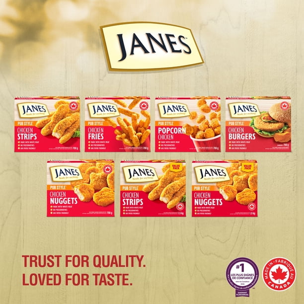 Janes Pub Style Chicken Nuggets, 700g, Fully Cooked Breaded