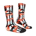 thumbnail image 2 of Goofa Cool Flamingo Printed Men's Crew Socks, Soft Durable Breathable Moisture-Wicking with Odor Control Cotton socks, 2 of 9