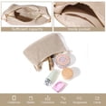 thumbnail image 4 of Bolsa de playa GOLDTIMO para mujer tejida en paja, color beige, 4 of 6