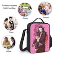 thumbnail image 4 of Kamado Nezuko Lunch Tote Bag Reusable Bento Bag Lunch Box Insulated Cooler Bag Adjustable Shoulder Bag, 4 of 8