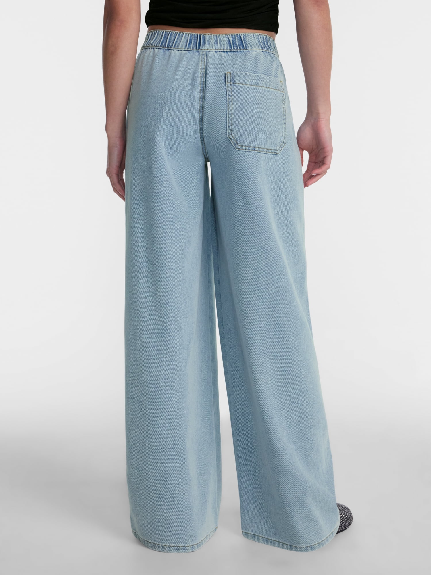 No Boundaries Baggy Pull On Pants, 31.5'' Inseam, Women's XXS-XXL