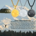 thumbnail image 5 of FaithHeart Saint Michael Necklace for Men Women Stainless Steel Silver The Archangel Medal Religious Protection Amulet Pendant Jewelry Gift for Son Brother Christmas, 5 of 10