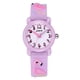 thumbnail image 1 of EeaseMX Reloj infantil con dibujos animados 3D, resistente al agua, con estampado de flamencos (morado claro), 1 of 7
