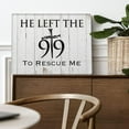 thumbnail image 2 of Christian Canvas Wall Art Framed He Left 99 to Rescue Me Bible Poster Print Canvas Painting Picture Sign Home Decoration 12x15, 2 of 3