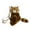 Brown, variant on KMMYS Cute Raccoon Backpack, Soft Stuffed Doll Toy, Adjustable Shoulder Strap, Travel & Outdoor Bag for Teens and Adults, Machine Washable, Gift Idea