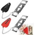 thumbnail image 1 of Pcs Portable Door Lock Portable Door Lock Travel Lock Anti-Theft Security Door Portable Travel Lock with Storage Bag, Red+Black, 1 of 5