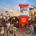 thumbnail image 2 of Kaitu Popcorn Machine with Cart – 8oz Popper with Stainless-steel Kettle, Heated Warming Deck, and Old Maids Drawer,Red, 2 of 5
