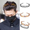 thumbnail image 2 of CSChome Hair Hoop Comb Non-slip Hair Hoop Unisex Wave Shape Bangs Headband Hair Accessories, 2 of 7