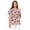 Colorful Butterfly, variant on Cute Frog Women Scrub Tops Size 4XL Short Sleeve Comfortable Fashion Scrubs Women's V-Neck Flex Easy Care Fabric