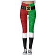 thumbnail image 2 of Christmas Leggings for Women Elastic High Waist Slim Fit Funny Santa Claus Print Tights Pants Workout Yoga Pants, 2 of 9