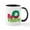 White/Black Inside, variant on CafePress - Snoopy: Be Festive Mug - 11 oz Ceramic Mug - Novelty Coffee Tea Cup
