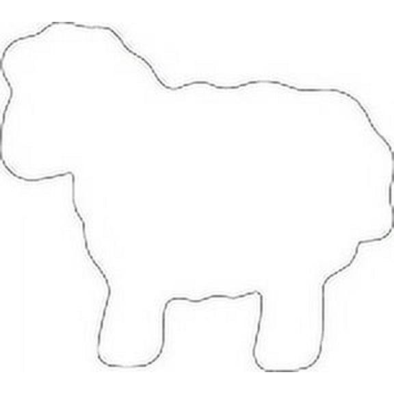 SHAPES ETC. Sticky Shape Notepad - Sheep/Lamb