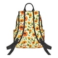 thumbnail image 2 of Naloa Sunflowers And Butterflies Print Lightweight DayBackpack Suitable for school, work, shopping, travel, etc., 2 of 5