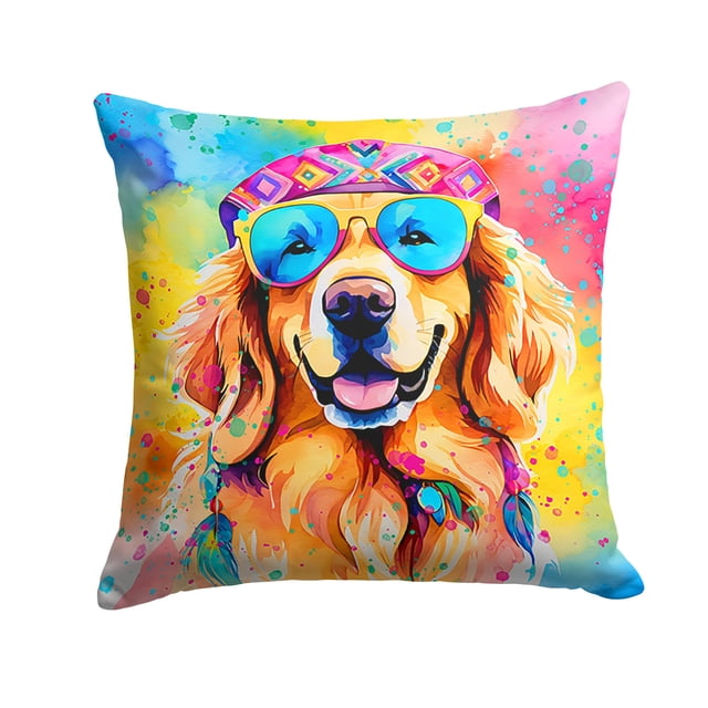 Coussin Décoratif Golden Retriever Hippie Dawg