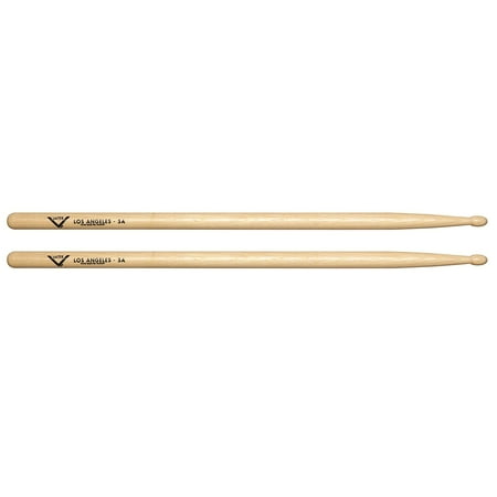 Hickory Wood Tip Sticks VH5AW Los Angeles 5A Wood Tip Hickory Drum Sticks, Pair, Model VH5AW By Vater Ship from US ()