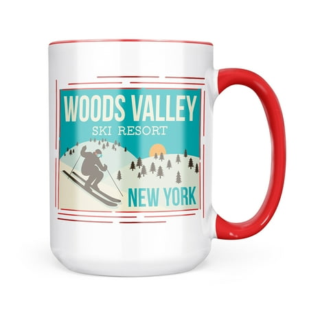 

Neonblond Woods Valley Ski Resort - New York Ski Resort Mug gift for Coffee Tea lovers