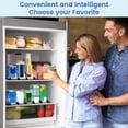 thumbnail image 3 of Organizador de Latas de para Refrigerador, Organizador de Bebidas con Deslizamiento Automático para Refrigerador, Capacidad para Hasta 12 Latas, 12,2 Pulgadas, Negro, 3 of 5