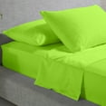 thumbnail image 3 of RV-Sheets (60" X 75") RV Short Queen 400-TC Egyptian Bedsheet 15" Deep Pockets 4-PC Parrot Green, 3 of 9