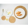 thumbnail image 4 of Yinmeet Flax Straw Restaurant Round Place Mat Table Cloth Pad Insulation Cup Bowl Tableware, 4 of 9