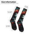 thumbnail image 2 of Salouo Butterfly Flower Skull Print Women's Men's Ankle Socks 1-pack Casual Athletic Socks for Unisex Adult Moisture-Wicking Socks for Daily Wear/Running/Sport, 2 of 8