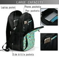 thumbnail image 6 of Wukai Mushrooms Travel Laptop Backpack: Business Water-Resistant Bag with USB Charging Port, Ideal College Backpack for Men & Women, 6 of 6