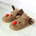 thumbnail image 1 of Pantufla Zapatillas de casa de alce navideño para mujer, zapatos acogedores de algodón para el hogar de invierno en interiores Likrtyny Tenis De Mujer Tenis De Hombre, 1 of 7