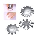 thumbnail image 2 of Recortador de bordes para manicura, 3 uds., recortador de bordes para decoración de uñas, herramientas de línea de sonrisa francesa, cortador de plantilla de Metal para uñas acrílicas francesas Xemadio LL-1678, 2 of 8