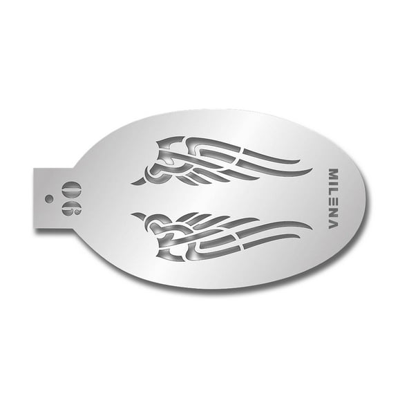 Milena Stencils - Tribal 06 - Professional Face & Body Painting Stencils for Kids Party, Halloween, Reusable Tattoo Stencil, Face Painting Template