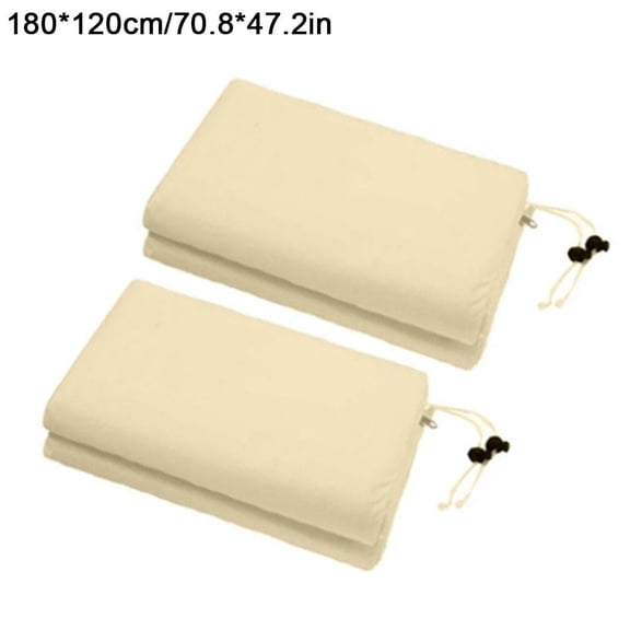 2 Pack Plant Covers Freeze Protection with Zipper Drawstring, Reusable Frost Protection Blankets for Outdoor Plants, Winter Cold Weather Covers for Shrubs, Trees, Potted Plants