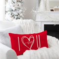 thumbnail image 3 of Valentines Day Pillow Covers 12X20 Red Heart I Love U for Valentines Day Decor Outdoor Farmhouse Anniversary Wedding Decorative Lumbar Throw Pillows Cushion Case Home Decorations for Couch, 3 of 6