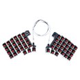 thumbnail image 1 of Teclado Ergonómico Dividido Soporte Intercambio Hot QMK/Vial (kit Eje) Rojo, 1 of 9