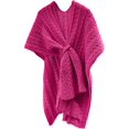 thumbnail image 1 of LinYooLi Women's Elegant Shawl Wrap - Cross Front Solid Color Poncho Cape - Wrap Topper Knitted Cardigans Sweater Shawls, 1 of 4