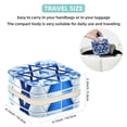 thumbnail image 5 of Flag of Israel Travel Portable Square Jewelry Box Earring Necklace Bracelet Organizer Storage Display Case Holder Stand Box Display, 5 of 6
