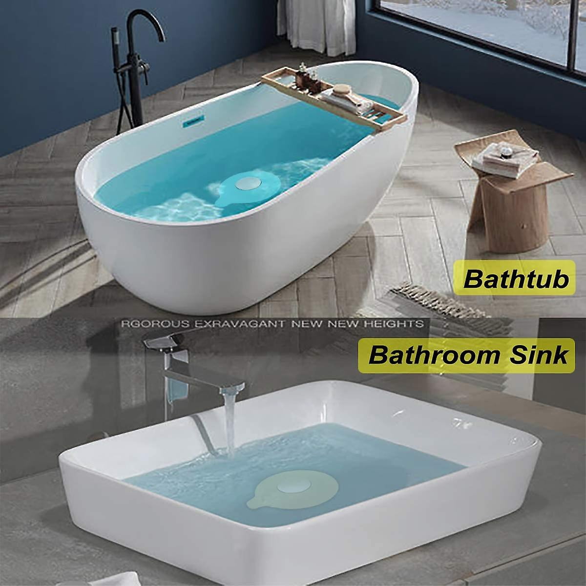 Almi 2pcs Bathtub Drain Strainer- Small Bathroom Sink Strainer