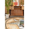 thumbnail image 5 of Furnish My Place Texas Star Rug - 5 ft. x 8 ft., Grey Rustic, Novelty Lone Star Rug with Border, Jute Backing, 5 of 12